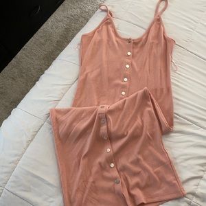 Pink fitted dress✨